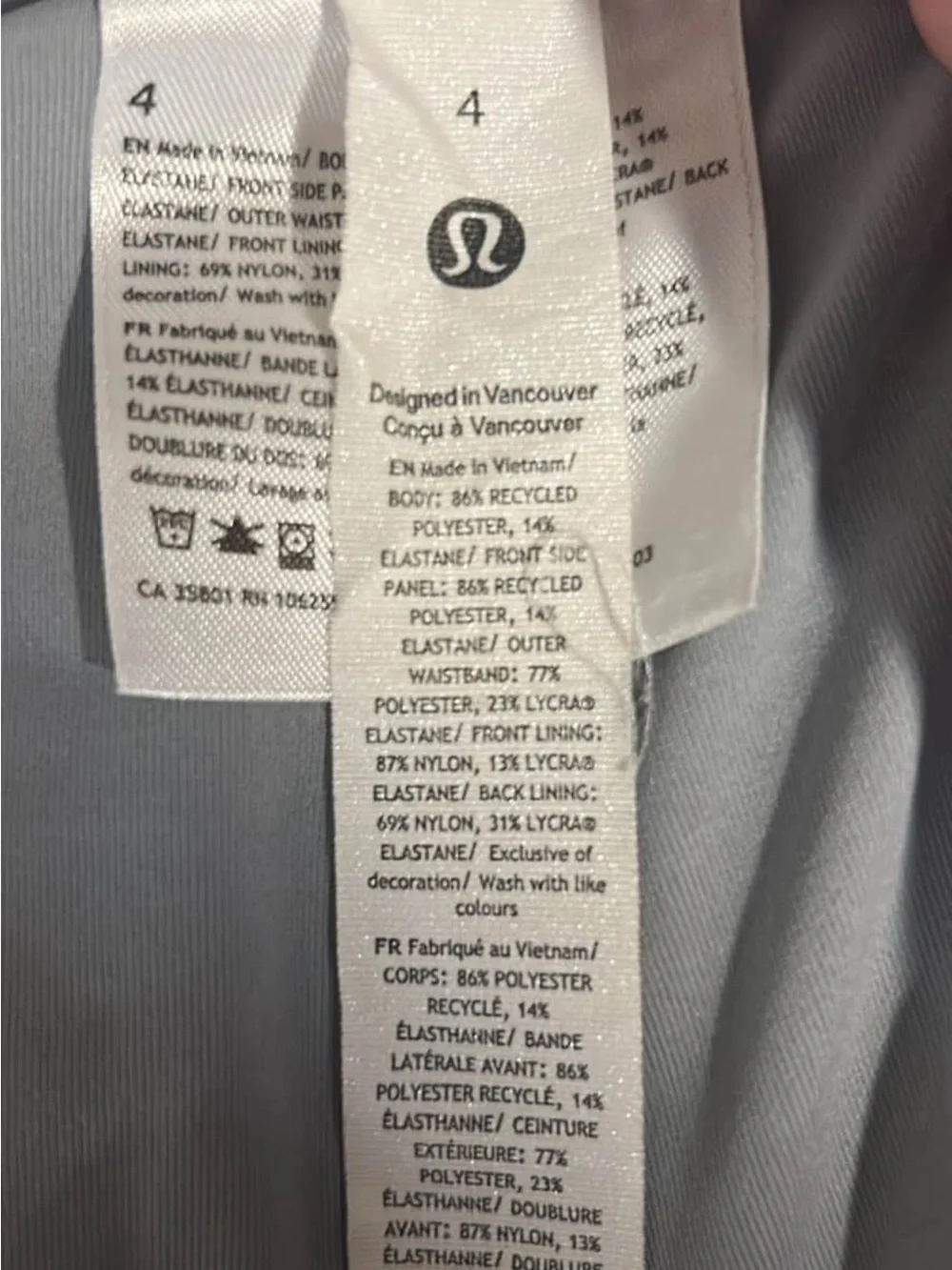 lululemon athletica Gray Performance Skort with Built-in Shorts
